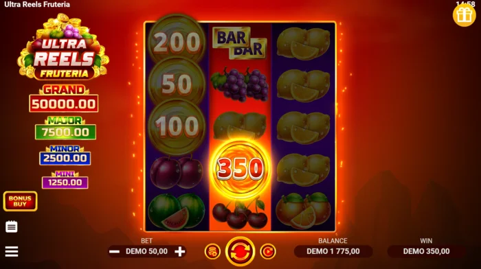 Ultra Reels Fruteria - Coin Collect novčići sa nominalnim vrijednostima