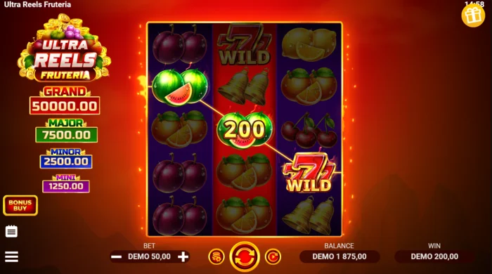 Ultra Reels Fruteria - isplatna linija sa zlatnom sedmicom